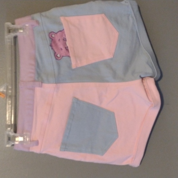 DOLLS kill care bears peekaboo block colored shorts size extra small - Picture 3 of 12